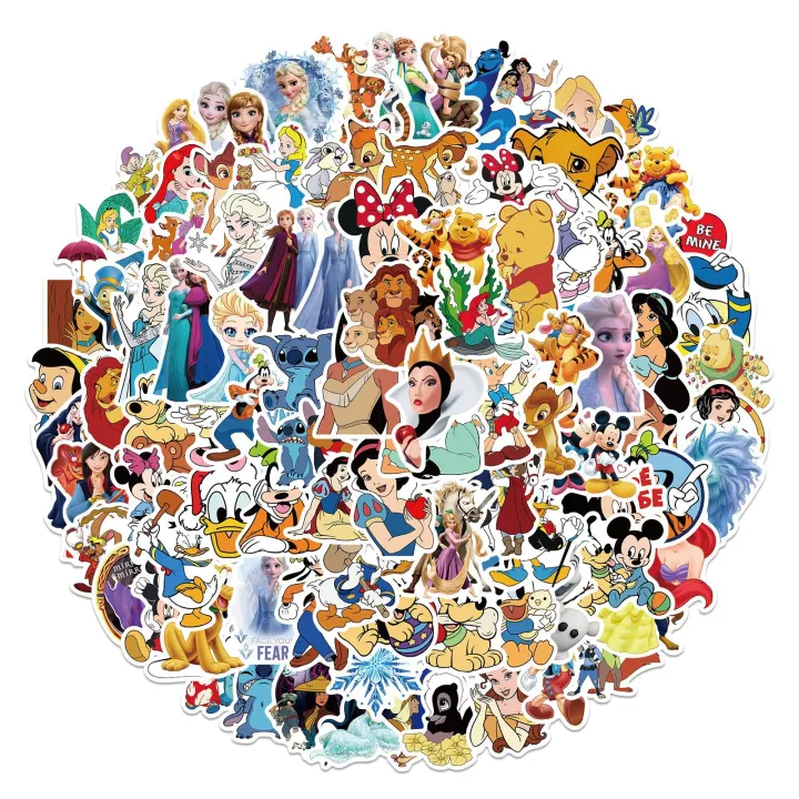 100PCS%20Disney%20Cartoon%20Elsa%20Anna%20Stickers%20Disney%20Princess%20series%20DIY%20Stickers%20Graffiti%20Travel%20Luggage%20Guitar%20Skateboard%20Cool%20Waterproof%20Sticker%20for%20Kid%20Toys%20-%20Image%203