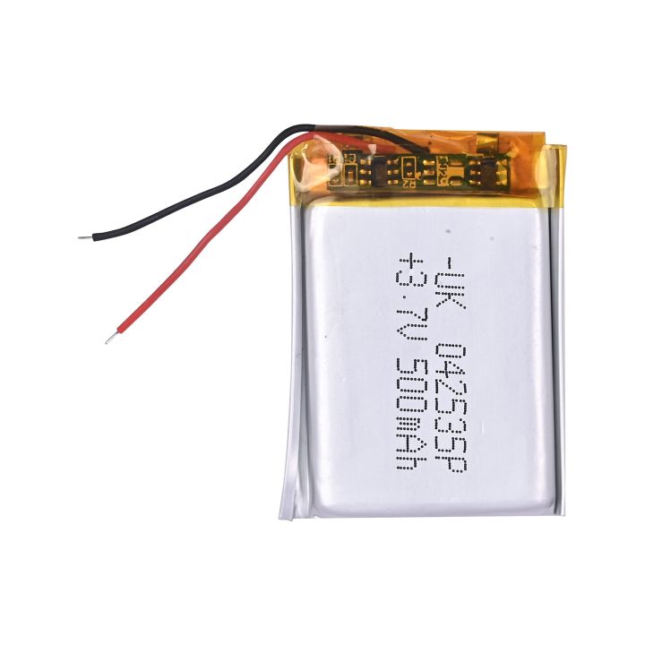 3.7V 500mAh Li-Po Rechargeable Battery – 1S Lithium Polymer Cell