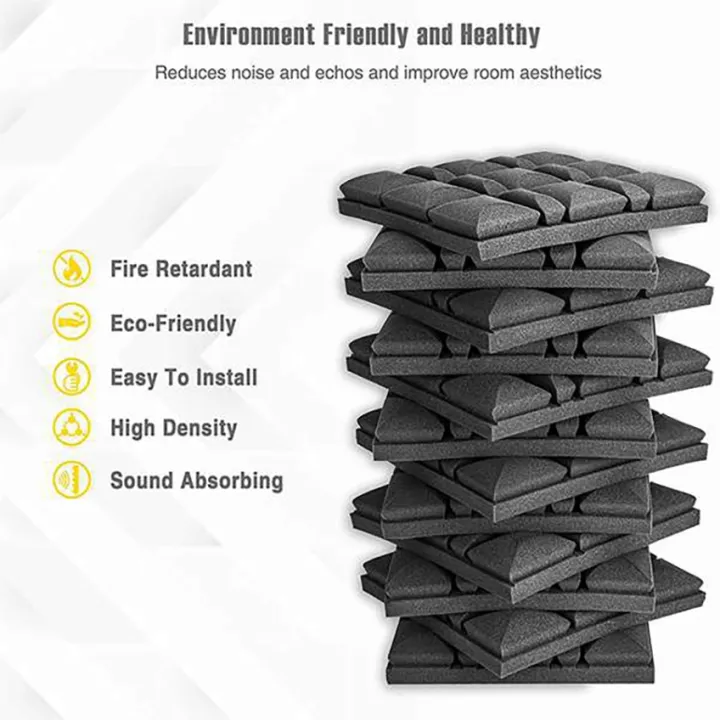 ARELENE%2024Pack%20Acoustic%20Studio%20Absorption%20Foam%20Panel-Broadband%20Sound%20Absorber-Sound%20Proof%20Padding%20Soundproofing%20Studio%20Foam%20-%20Image%205