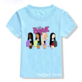 Fashion Y2K Bratz T shirt baby clothes girls Summer Yellow pink blue green color T-shirt cute birthday gift wholesale kids tops.