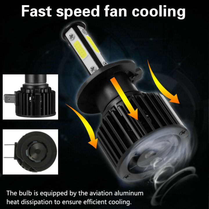 H7%208000LM%20Combo%204-Side%20LED%20Headlight%20Kits%20High%20Low%20Beam%20Bulb%206000K%20White%20-%20Image%206
