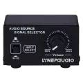 Switcher 2 Input 1 Out Stereo Speaker Switch Rca o Source Signal Selection No Loss-Black. 