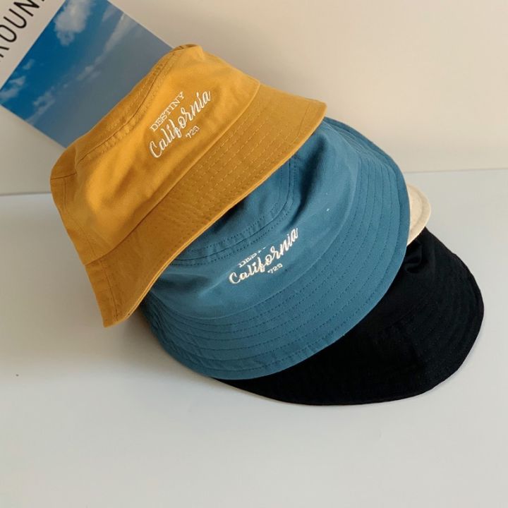 New%20Kids%20Bucket%20Hat%20Sumbrero%20Letter%20Embroidery%20Summer%20Simple%20Baby%20Fisherman%20Hat%20Sun%20Protection%20Outdoor%20Beach%20Hat%20Sunscreen%20Sun%20Hat%20-%20Image%205
