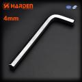 Harden 4mm Allen Wrench Hex Key Spanner With Long Hex Key Allen Key L Type Wrench Cr-V.