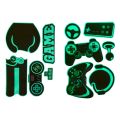 【Top Picks】 Glow in The Dark Luminous Wall Sticker Cosmic Starry Sky Game Handle Gaming Zone Video Game Decor for Living Room. 