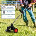 48V Rechargeable Electric Grass Cutter with Wheels – Double Battery Folding Lawn Mower Machine for Small Gardens, Walk-Behind Design.