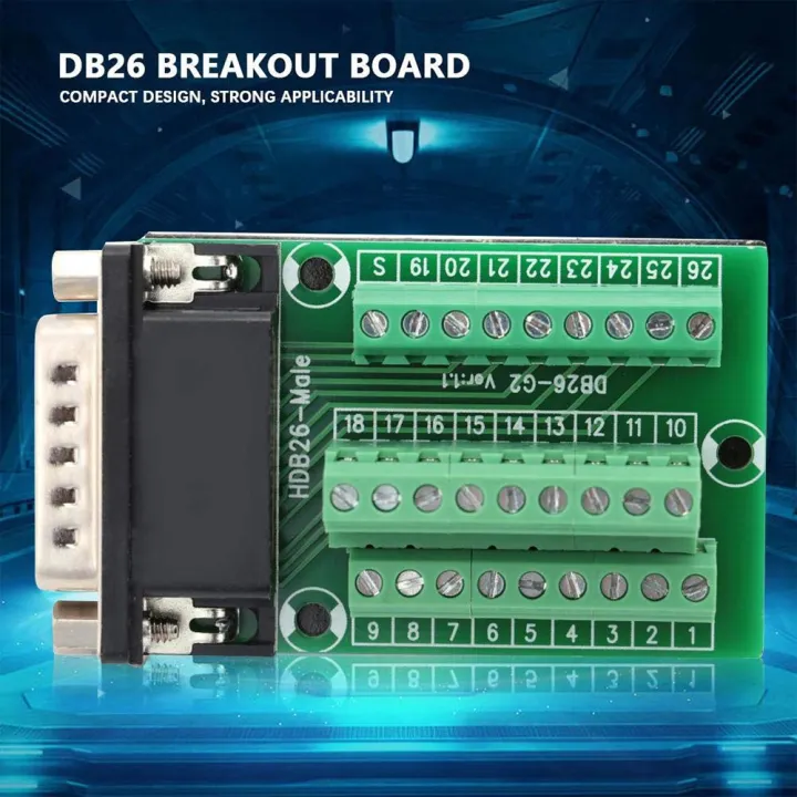 26%20Pin%20DB26%20D-SUB%20Male%20Adapter%20to%20PCB%20Terminal%20Signals%20Module%20-%20Image%204