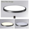 LED Ceiling Light 220V Led Ceiling Lamp 50W Round Lights Black White For Bedroom Home Living Room Indoor Decor Lamps.