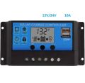 Solar Charge Controller 10A 12V 24V Solar Panel Digital Lcd Display Pwm Digital Solar Charge Controller 10A Charging And Output.