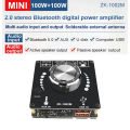 ZK1002M Bluetooth 5.0 AUX USB Audio Input Output Amplifier Audio Amplifier Module 100Wx2. 