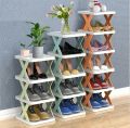 5Layers-New multi-functional household foldable shoe cabinet, home balcony toy foldable storage unit. 