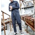 Fashion One Piece Overalls Men Long Sleeve Jumpsuits Rompers Casual Vintage Male Pants Trousers Clothes Spring Autumn Plus Size. 