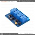 4 - Channel 5V DC Relay Module with Optocoupler – Isolated Relay Board with Screw Terminals for Arduino, ESP, Raspberry Pi, Electronics & DIY Projects.