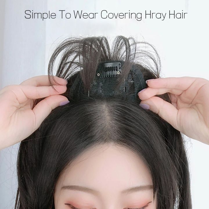 Synthetic%20Hair%20Toppers%20Women%20Topper%209*12cm%20Natural%20Straight%20Hair%20Clip%20In%20Wigs%20For%20Women%20Hairpiece%20With%20bangs%20-%20Image%205