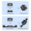 TELESIN TE-ZJZ-006 Aluminum Alloy Quick Release Plate Arca-Type Base Mount Shoulder Strap Belt Clamp Tripod Ball Head Mount Adapter Set with1/4 Inch Screw for Tripod DSLR ILDC Action Cameras. 