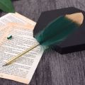 1 Pieces Lytwtw's Stationery Cute Feather School Office Supplies Ballpoint Pen Gift Sweet Pretty Lovely Personality Styling.