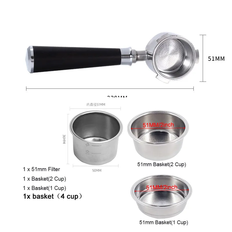 Pressurized Basket Delonghi Ec685 Basket Size 51mm Bottomless - Main Image