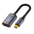 Premium HD 8K@60Hz HDMI-compatible 2.1 to USB-C Video Adapter Type-C toDP/Mini DP HD Converter Male to Female For Laptop TV HDR.