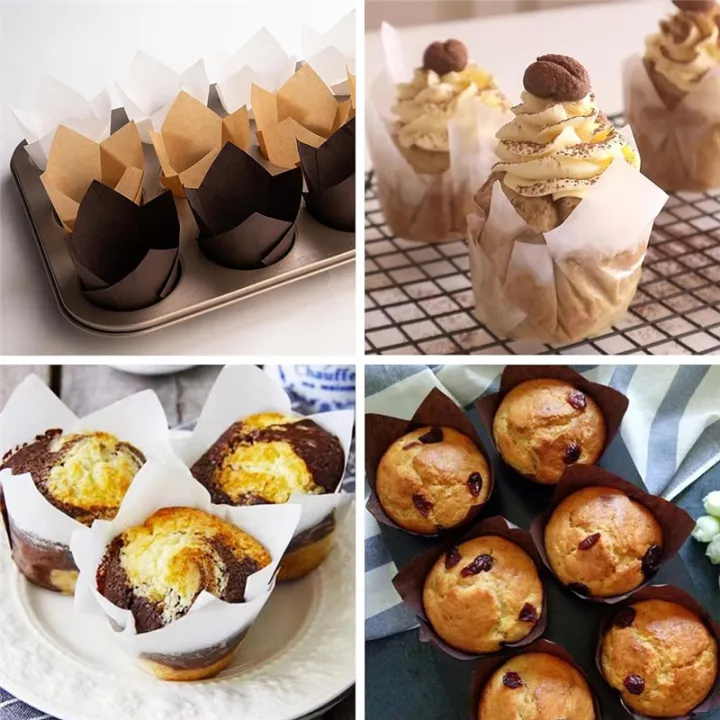 200pcs%20Tulip%20Cupcake%20Liners,%20Muffin%20Liners%20Holders%20for%20Baking%20Cups,%20Greaseproof%20Cupcake%20Wrappers%20for%20Party,%20Christmas%20-%20Image%204