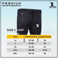 SMUG Premium Sports Shorts - Soft and Comfortable - Black.