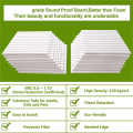 32 Pcs Acoustic Panels,Sound Proof Wall Panels,for Studio Absorbs Sound and Eliminates Echoes(White). 