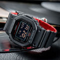 (Ready Stock) G .Shock  Men Watch Sport Watch DW5600 Dual Time Display Water Resistant Shockproof and Waterproof World Time LED Light Man Boy Sports Lover Wrist Watches with 2 Years Warranty DW-5600HR-1. 