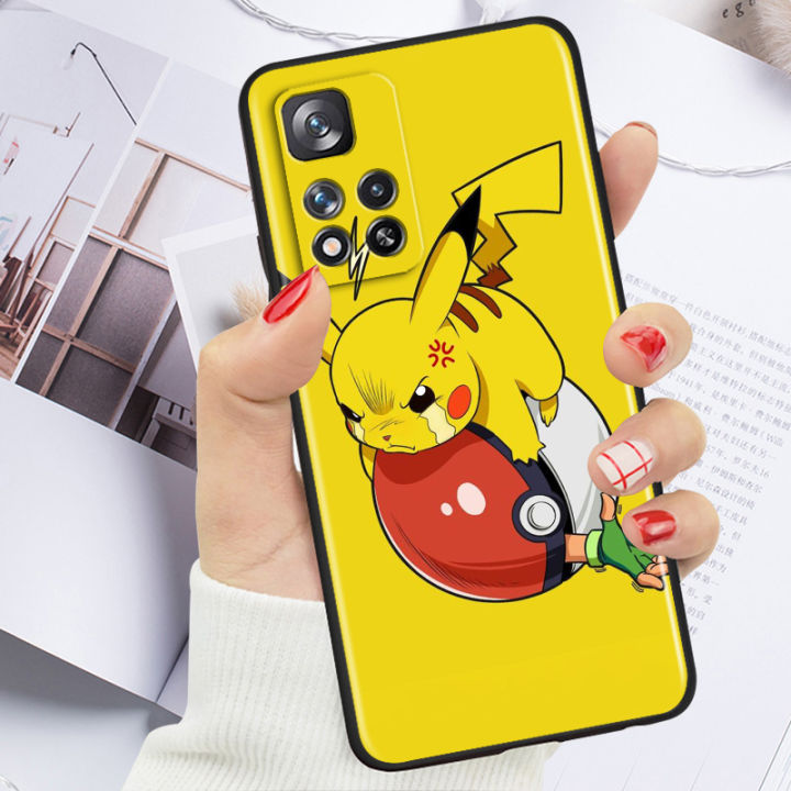 Cute%20Pokemon%20Pikachu%20For%20Xiaomi%20Redmi%20Note%2012%2012S%20Turbo%2011%2011T%2011S%2010%2010S%209%208%208T%207%20Pro%20Plus%205G%20Black%20Phone%20Case%20Cover%20-%20Image%206
