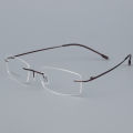 BCLEAR Titanium Alloy Rimless Glasses Frame Men Ultralight Prescription Myopia Optical Eyeglasses Male Frameless Eyewear 6 color. 