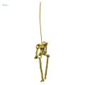 6PCs fashion human skeleton body doll pendant DIY jewelry findings necklace. 