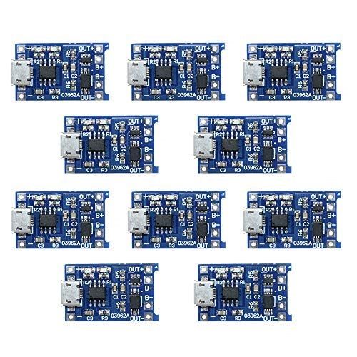 10pcs%20Micro%20USB%205V%201A%2018650%20TC4056A%20Lithium%20Battery%20Charging%20Board%20Charger%20Module%20with%20Dual%20Protection%20Function%20-%20Image%202