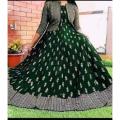 Stitched Glorious designed Gown 1piece long kurti different koti For Stylish Women / Girls - Dress For Girls -1 Pice. 