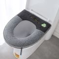 Waterproof Toilet Seat Padded Toilet Bowl Bathroom Toilet Seat Cover Mat Set for Closestool Mat Seat Case Toilet Lid Cover Accessories. 