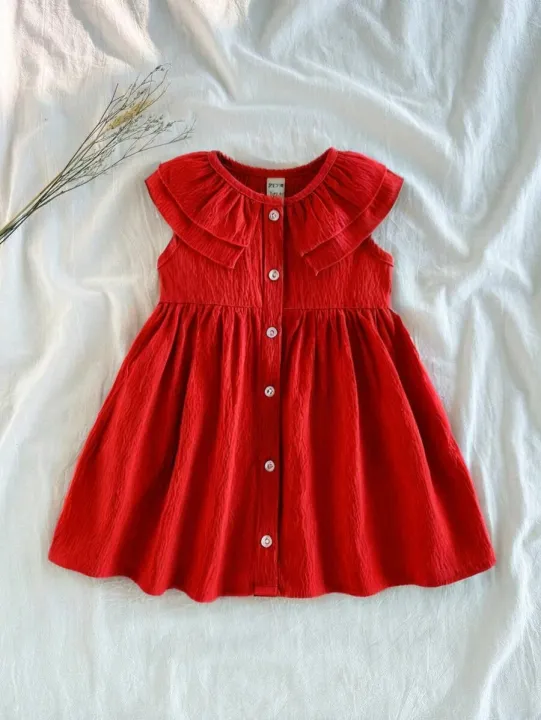 Charming%20Orange%20Spring%20Dress%20for%20Baby%20Girls%20%E2%80%93%20Four-Way%20Stretch%20&%20Flared%20Design%20-%20Image%206