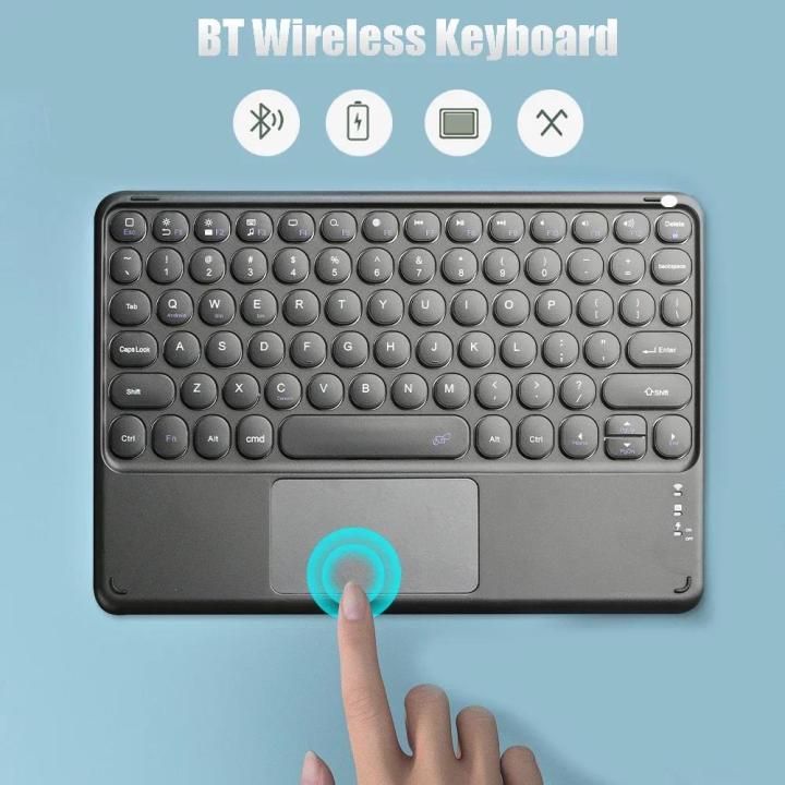 Travel%20Ultra-Slim%20Wireless%20Keyboard%20with%20Touchpad%20for%20ipad%2010-Inch%20Rechargeable%20Portable%20Bluetooth%20Keyboard%20for%20Windows%20Android%20-%20Image%202