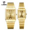 LIEBIG Luxury Stainless Steel Bracelet Golden Quartz Watch Men Women Watches Casual Wristwatches Female Male Clock Reloj Hombre. 