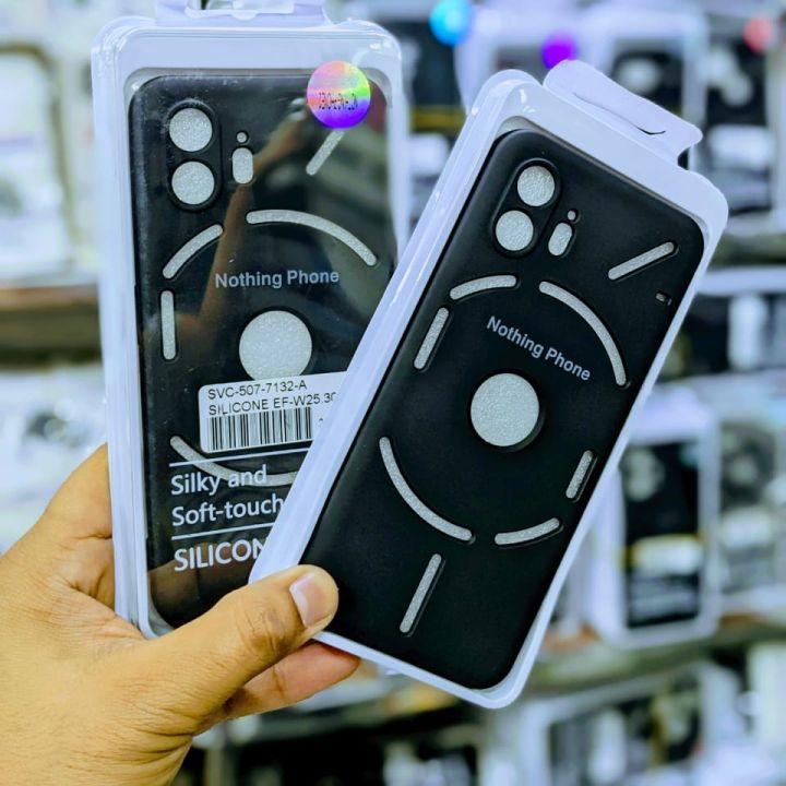 Nothing Phone 2 Back Cover With Metal Frame Camera Protection Back Case Magsafe Design With Silicone Rubber Protecive Premium Back Case NothingPhone2