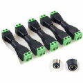 DC Power Balun Connector Adapter Plug Male Female Jack Socket 5 pair. 
