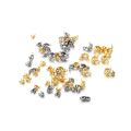 20-100pcs Connector Clasp Fitting 4*7mm Ball Chain Calotte End Crimps Beads Connector Components For DIY Jewelry Making Supplie. 