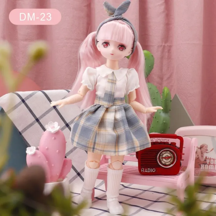 BJD%20Dolls%2030cm%20Anime%20Doll%20Clothes%20Full%20Set%201/6%20Bjd%2023%20Joint%20Movable%20Body%20Doll%20Girls%20Dress%20Up%20DIY%20Toys%20Reborn%20Kawaii%20-%20Image%205