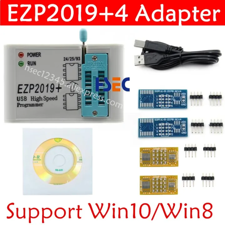 (NEW)Full%20Set%20EZP2019%20High%20Speed%20USB%20SPI%20Programmer%2012%20adapter%20SOP8%20test%20clip%20sop8/16%201.8V%20adapter%20socket%20flash%20bois%2024%2025%20EEPROM%20-%20Image%204