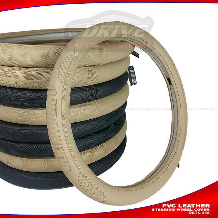 PVC%20Leather%20Steering%20Wheel%20Cover%20-%20Black%20AND%20BEIGE%20DSTC%20215%20-%20Image%206
