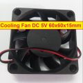 60mm 5V Cooling Fans 6015 DC 5V 60x60x15mm Heatsink Cooler Cooling Fan Radiator Heat Dissipation Fan With Cables. 