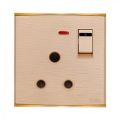 3 Pin Round Socket With Switch Walton Safe. 