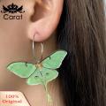 Carat Pendant Earrings Big Round Circle Charm Butterfly Hoop Earrings Fashion Accessories. 