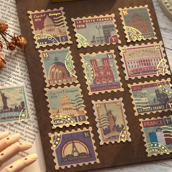 40pcs/pack%20Museum%20Series%20Decorative%20Stickers%20Scrapbooking%20Stick%20Label%20Diary%20Album%20Stationery%20Retro%20Stamp%20Plant%20Sticker%20-%20Image%204