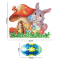 GC Handmade 5d Diamond  Painting High-definition Printing Desktop Ornament Easter Bunny Egg Holiday Decorations specification:BJP301. 