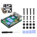 Active Cooler Cooling Fan Heatsink Radiator Aluminum Alloy Heatsink Cooler Compatible For Raspberry Pi 5 CPU System. 