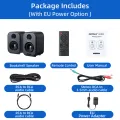 AIYIMA S400 ses 80W kitaplık aktif hoparlörler stüdyo monitör 3 inç Bluetooth USB DAC HiFi ev Subwoofer müzik sistemi TV PC. 