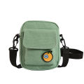 Canvas cute children's small bag Solid color Japanese mobile phone bag Korean version ins small square bag shoulder bag crossbody bag. 