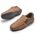 Woodland Men's Leather Loafer - 3509119 CASHEW BROWN. 